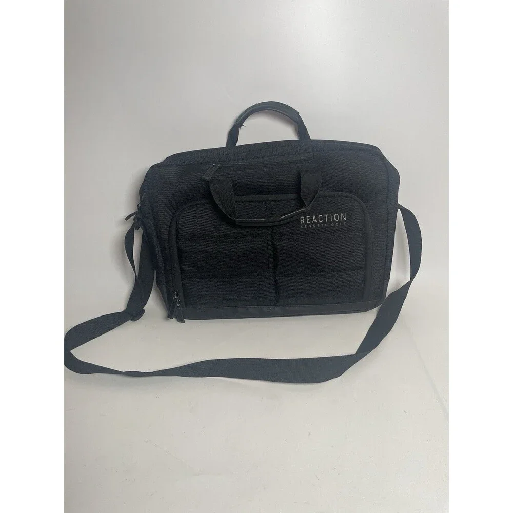 Kenneth Cole Messenger Bag Brief Case For Work School Laptop Black